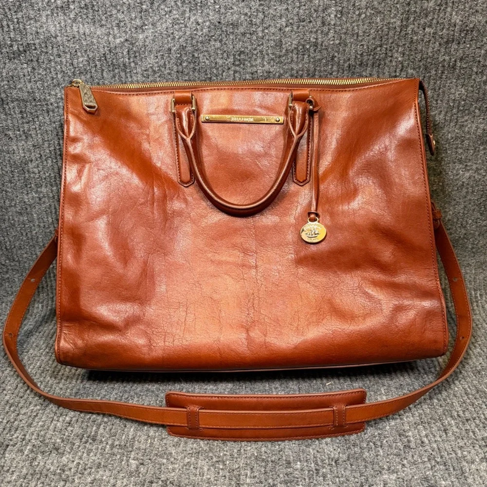 Brahmin Leather Briefcase Lrg 16